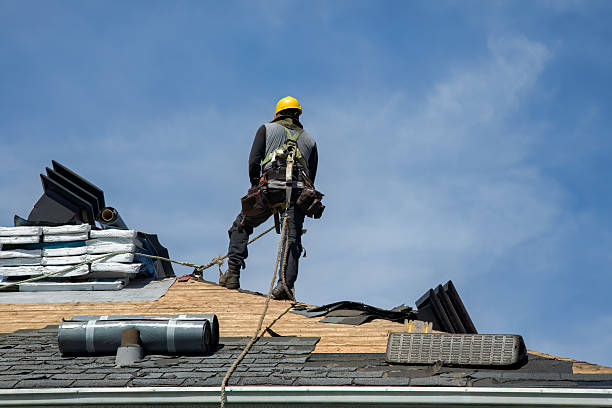 Professional Gutter Installation technician working in Talmage, KS